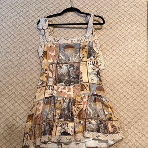 Agua Bendita Multicolor Graphic Dress